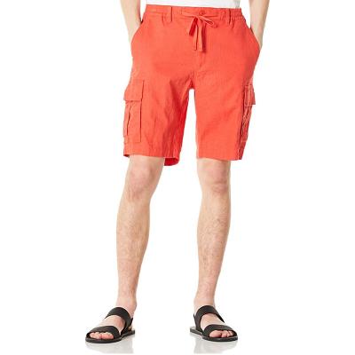 Chine La cargaison de toile de mélange du coton des hommes court-circuite des shorts Inseam de 9,5 pouces boutonnent la fermeture à vendre