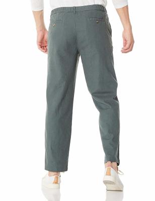 China Pantalones para hombre del tamaño 32~Size 48 de lino para hombre elegantes de los pantalones del algodón del peso ligero en venta