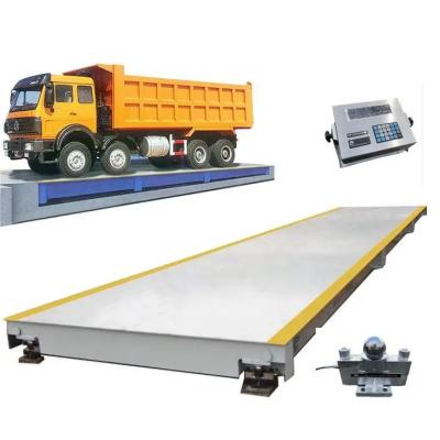 China 100 Tons Weighbridge Truck Scale Prijs Draagbare weegschalen voor vrachtwagens Automatisch sproeien Grijz/geel Kan aangepast worden Q235 Te koop