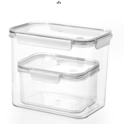 China CLASSIC Crystal Clear Air Tight Food Storage Containers With Lids Airtight Stackable Food Storage Container For Galley With Lid for sale