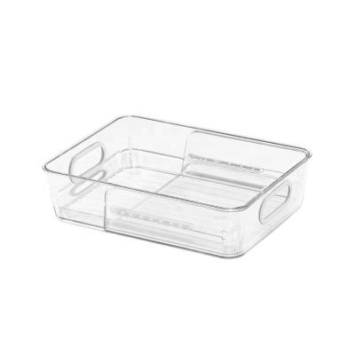 China New Style Viable Clear Expandable Cosmetic Holder For Makeup Organizer Storage Cosmetic Organizer Tray With Handles for sale