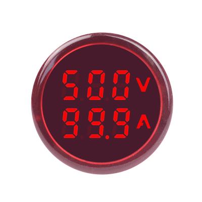 China Voltage Measurement Around Digital AC LED Display Dual LED Display Ampere Ampere Volt Ampere Volt Meter Current Indicator 60-500V 220V 100A for sale