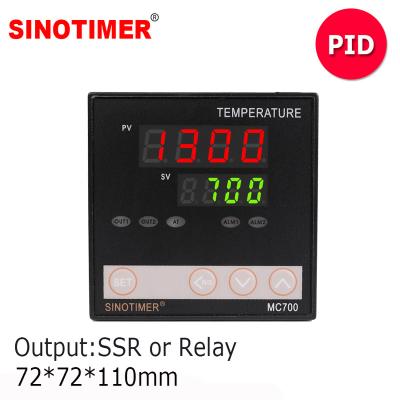 China Digital PID Universal Relay Temperature Controller SSR Output K Thermocouple PT100 Input Heating or Cooling with Alarm MC700 MC700 for sale