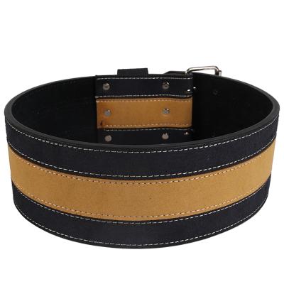 China Polyester & Gym Nylon Wholesale Fitness Heavy Duty Weightlifting Leather Belt for sale