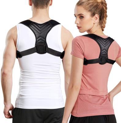 China Best Breathable High Quality Upper Back Women For Men And Posture Corrector Shoulder Brace Back Straightener Clavicle Brace Support Band for sale