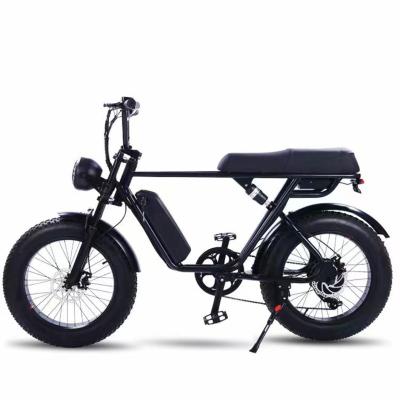 China Hot Sale 750w Ebike Motor Dirt Mountain Steel Fat Tire Bike Electric Snow Bike China Wholesale Wholesale Bike for sale