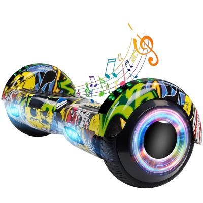 China 6.5' Unisex High Quality Two Wheel Balance Scooters Hoover Electric Self Balancing Boards Skateboard With Led Lights For Christmas for sale