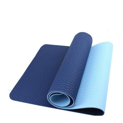 China Factory Anti-slip Durable Washable Waterproof Custom Printed Logo Non-slip Double Layer Tape Non-Toxic Yoga Mat Eco Friendly for sale