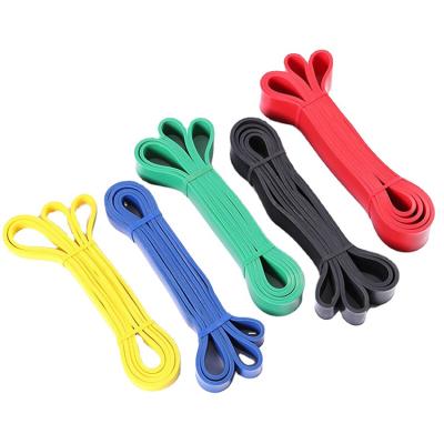 China Lightweight Exercise Latex 150lb Blue Red Pull Up Long Loop Resistance Band Set for sale