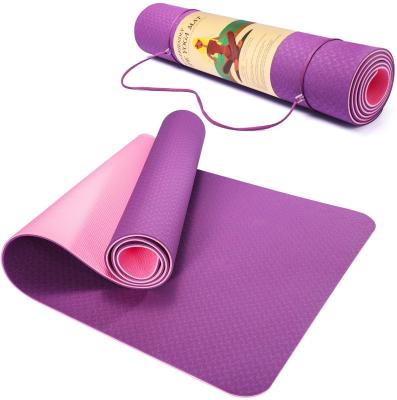 China Thicken High Quality Multifunctional Yoga Mat Eco Friendly Widen Yoga Mat Natural Rubber Yoga Mat Band Fitness for sale