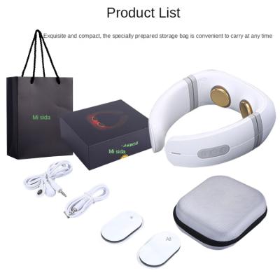 China Universal Portable Electric Neck Charging Pulse Smart Cervical Neck Massager and Mini for sale