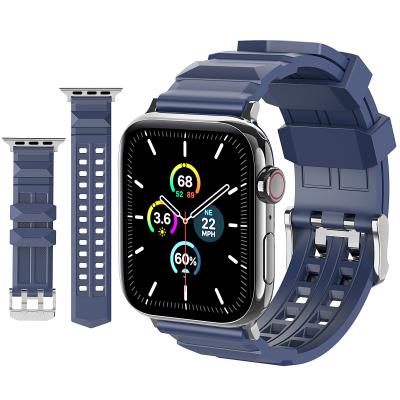 China Easy to Install& Organize | AhaStyle Washable Premium Silicone Bands For Apple Watch | Premium stainless steel connector for sale