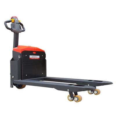 China Lithium Battery Powered Operated Electric Walking Pallet Stacker Trucks for sale