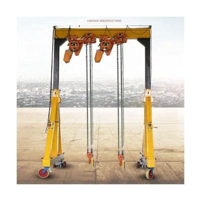 China 10t Workshop Adjustable Portal Electric Mobile Hoist Gantry Crane for sale