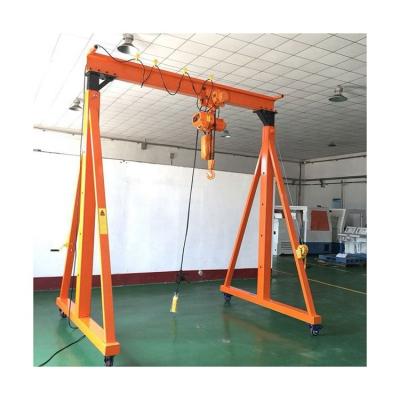 China 3000Lbs Hand Operated Simple Light Duty Homemade Gantry Crane for sale