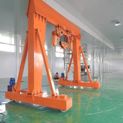 China Manual Electric Hoist Gantry Crane Ten Tonne Portable Mobile Gantry Crane Factory Price for sale