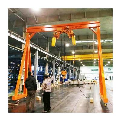 Chine Mobile Single Beam Gantry Crane 5 Ton Harga Hoist Crane à vendre