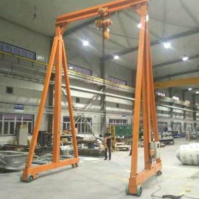 China Electric Single Beam Gantry Crane Lift Hand Push 5 Ton Portable Mobile Gantry for sale