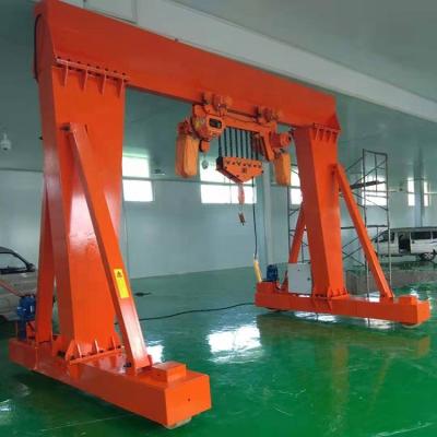 China 20 Ton Mobile Gantry Crane Motorized Rubber Wheels For Sale for sale