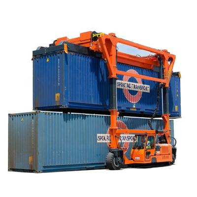 China Combilift Rubber Container Straddle Carrier 50ton Shipping Container Carrier for sale