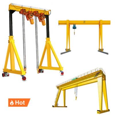 China 10ton Motor Hydraulic Gantry Crane Motorized Wheel Gantry Crane for sale