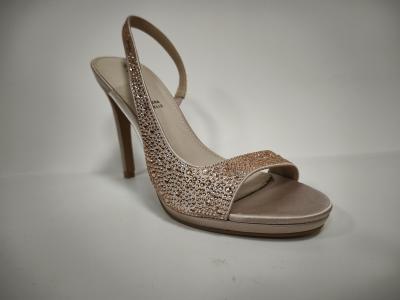 China Stiletto-Sandalen mit hohen Absätzen mit schimmernden Strasssteinen zu verkaufen