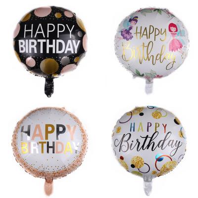 China Birthday 18 inch happy birthday foil balloons for baby's first birthday party decoration balloon for sale