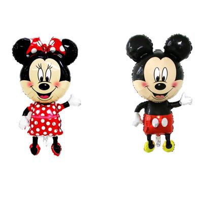 China Large Size Party Cartoon Mickey Shaped Balloon Minnie Foil Balloons For Birthday Party Decoration for sale