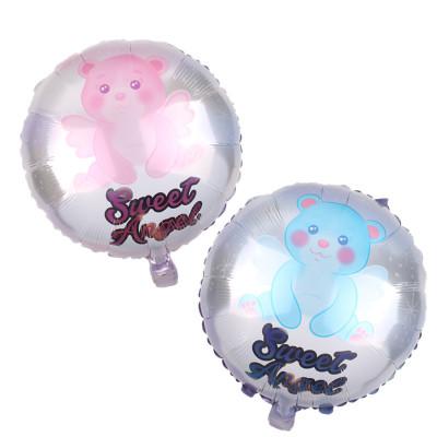 China Party Decorations Baby Shower Gift / Boy and Girl Balloon Toy with Soft Angle Printed Blue Pink Foil Balloons for sale