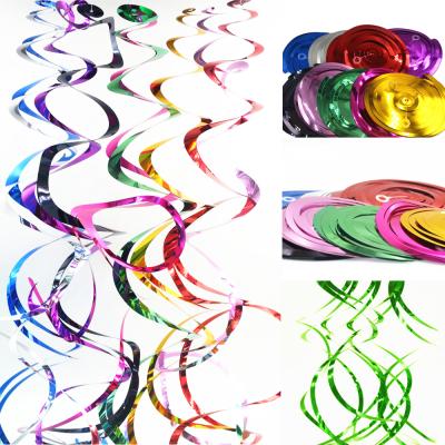 China Party Decoration Wedding Supplies Birthday Party Decorations Gold Foil Ceiling Swirls Hanging Decorations for sale