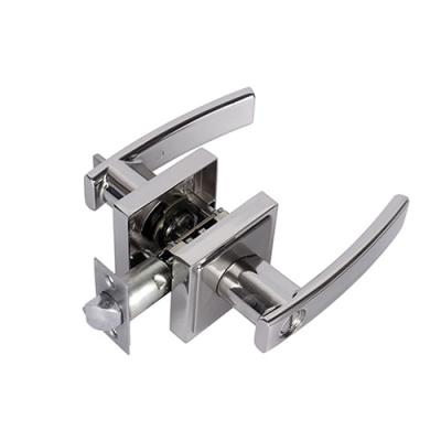 China Apartment Silver Security Tubular Lever Sets Modern Zinc Alloy Necessities Hotel Office Family Door Locks Factory Price for sale