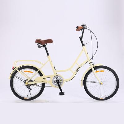 China City Bike 20 Inch Beige Chinese Factory City Bikes Lady Bicycle Women Cycle Popular Model Bicycle for sale