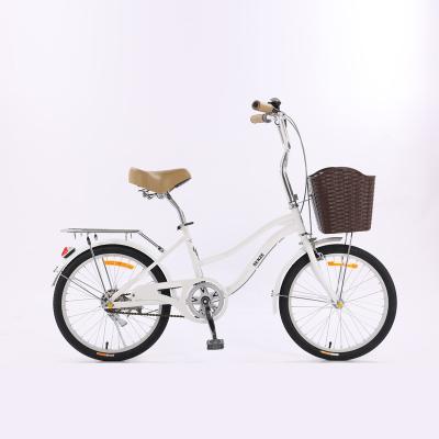 China City Bike White Color Chinese Factory City Bikes Lady Bicycle Women Cycle Popular Model With 1speed Bicycle for sale