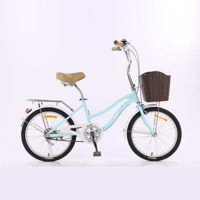 China City Bike 20 Blue Color City Bikes Lady Bicycle Women Cycle Popular Model With 1speed Bicycle for sale