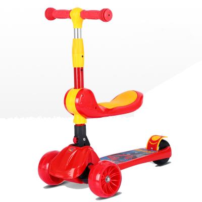 China Light Adjustable PU Wheels Height Two Handlebar Unisex Hot Selling Kids Scooter for sale