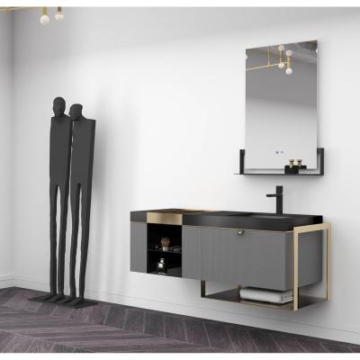 China Modern Famous Designer Spectacular Design Switzerland Elegant Wall-hung Bathroom Vanity Cabinet For Bathroom GD7-1200 for sale