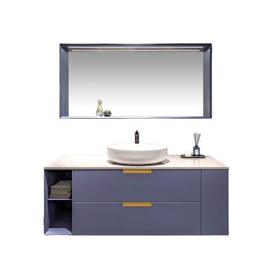 China Modern Stylish Wall-hung Bathroom Cabinet With Mirror Cabinet for sale