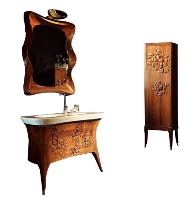 China CT-31 antique high quality antique wood bathroom cabinet for sale