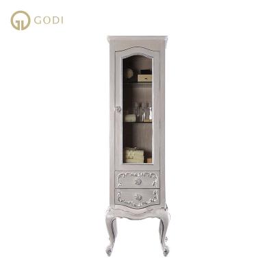 China Victorian Wooden Storage Cabinet Classic Tall Side Cabinet Quality Appropriate Prices Guarantee for sale