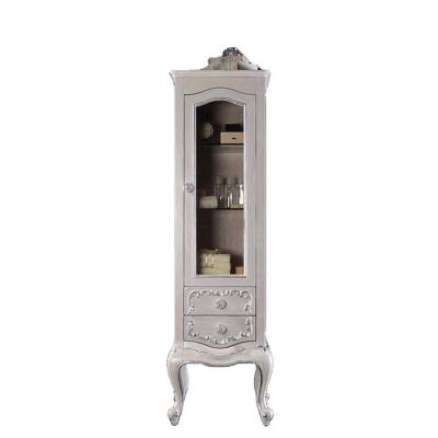 China Customized Wholesale Victorian Solid Wood Corner Cabinet Storage Furniture Bathroom Cabinet for sale