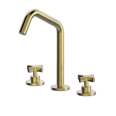 China GODI Faucets Hotel Project Metered Faucets Mixer Taps Wash Hand Basin Faucet Mixer Taps Pull Down 3 Hole Basin Mixer Tap for sale