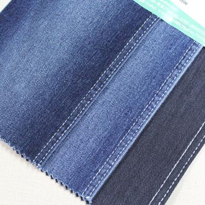 China Cotton Polyester Fabric Shrink-Resistant Denim Indigo With Stretch In Stock for sale