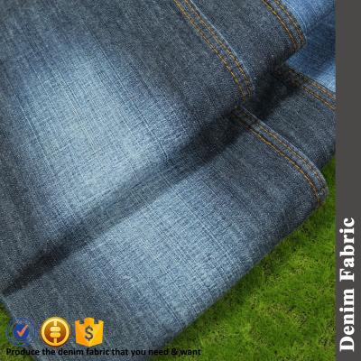 China Shrink-resistant 100%cotton 6oz twill denim fabric with roving for sale