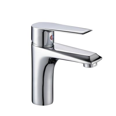 China Factory Supplier Brass Single Handle Chrome Basin Faucets Metered Mixer Taps For Bathroom Faucet for sale