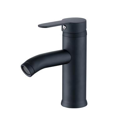 China Modern Black Faucets Factory Direct Metered Water Mixer Tap Stainless Steel Bathroom Basin Faucets for sale