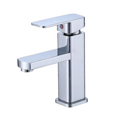 China Metered Faucets Spot Hot And Cold Water Single Handle Zinc Bathroom Single Face Basin Faucet Wholesale for sale