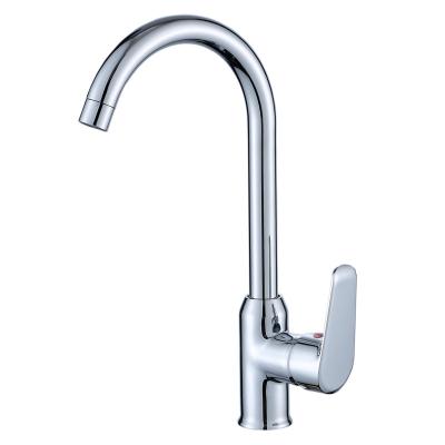 China High Quality Factory Direct Mixer Tap Water Taps Factory Chrome Metered Brass Kitchen Sink Faucets for sale