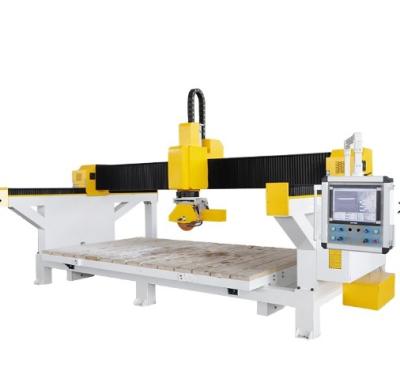 China Hotels 5 Axis Multifunctional Granite Bridge Type Stone Marble Edge Cutting And Profiling Machinery for sale