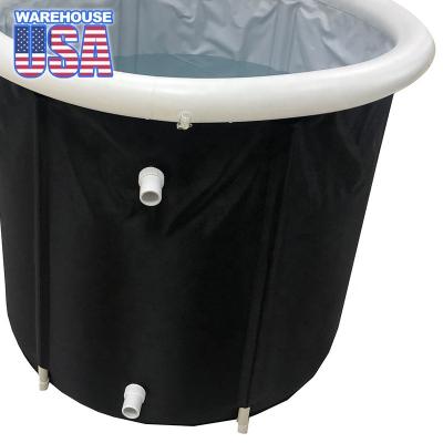 China Sports Ice Cold Base Outdoor Portable Refrigerator Tubs Inflatable Portable Dive Barrel Therapy Tank Model Tub Ice Bath for sale