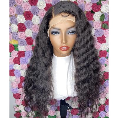 China Transparent Lace Front Human Hair Wig Cheap 10A 130%/150%/180% Straight Kinky Straight 13*4 Lace Front Wig For Sale for sale